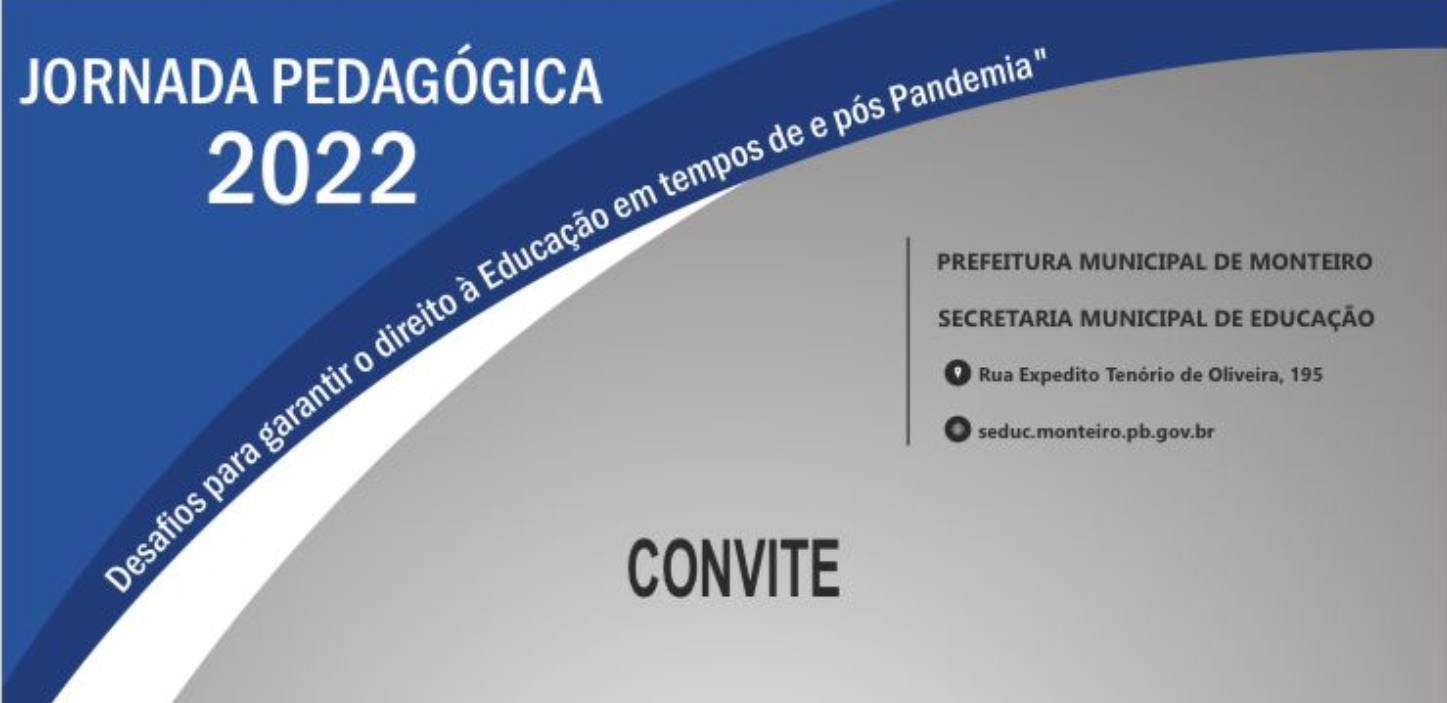 Secretaria de Educação de Monteiro inicia Jornada Pedagógica 2022 em formato virtual