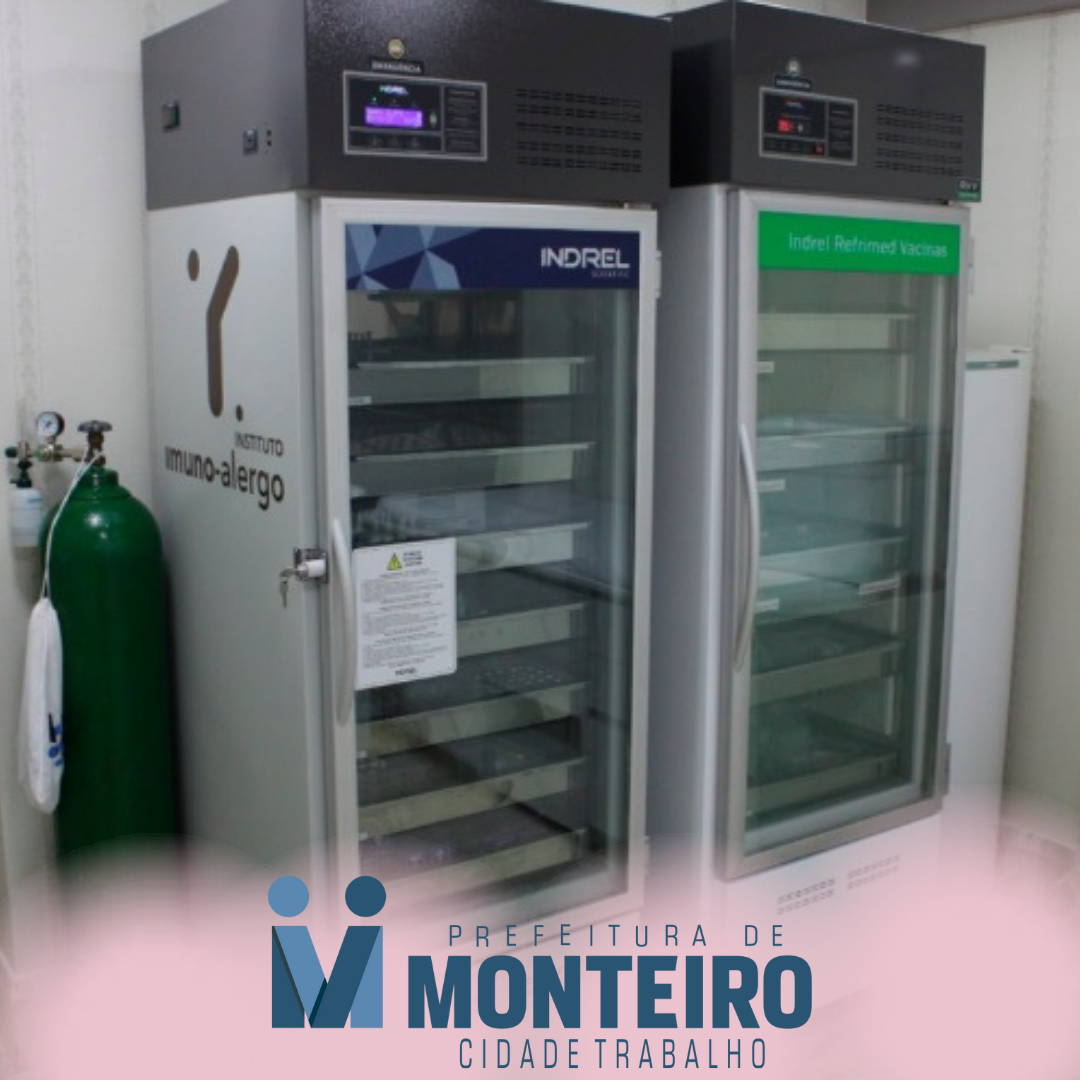 Secretaria de Saúde de Monteiro recebe câmara fria para conservação de vacinas