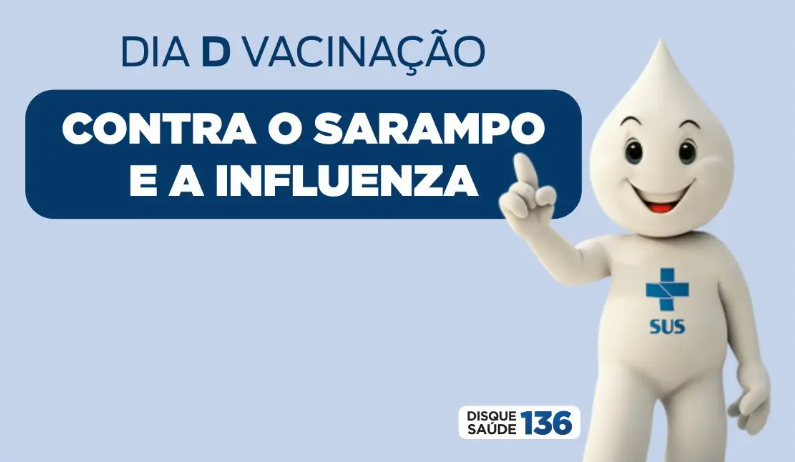Secretaria de Saúde de Monteiro realiza Dia D da Campanha de Vacinação contra Sarampo e Influenza neste sábado
