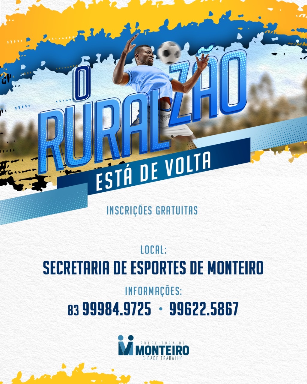 Secretaria de Esportes de Monteiro prorroga inscrições do Ruralzão 2022