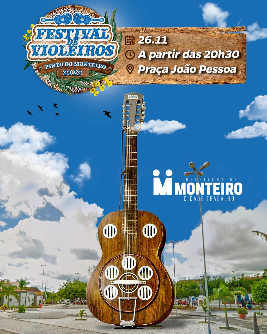 Monteiro reúne maiores nomes da cantoria no Festival de Violeiros Pinto de Monteiro