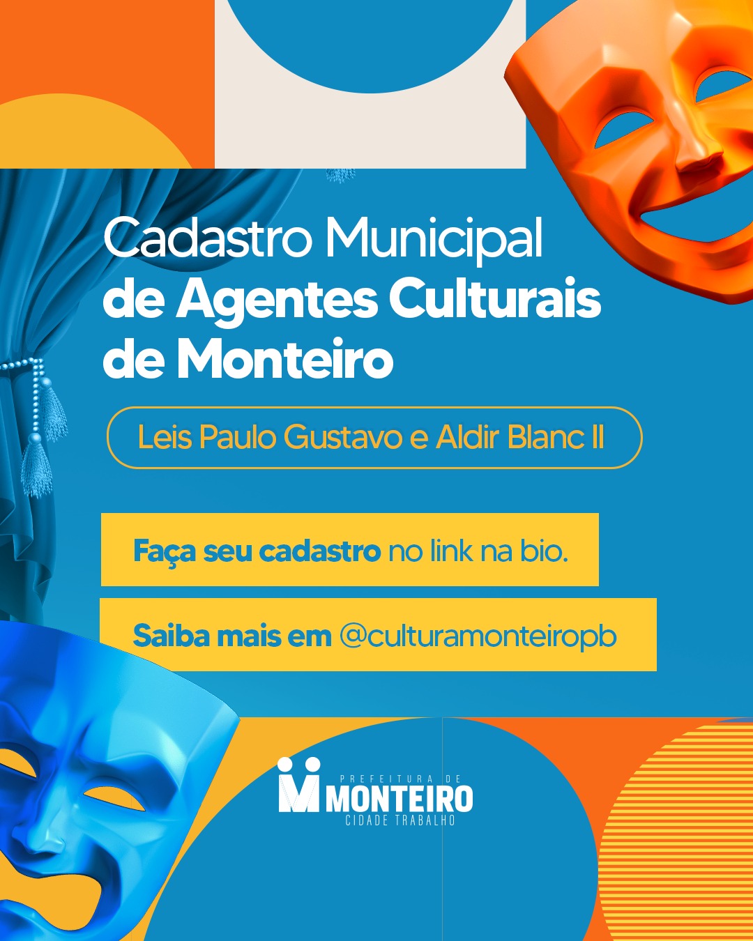 CENSO CULTURAL 2023: Prefeitura de Monteiro inicia cadastro de Artistas e agentes culturais