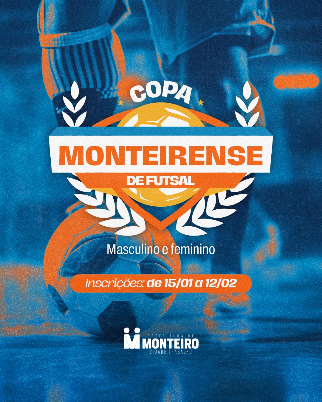 Calendário esportivo de Monteiro abre com inscrições para 03 competições de futebol e futsal